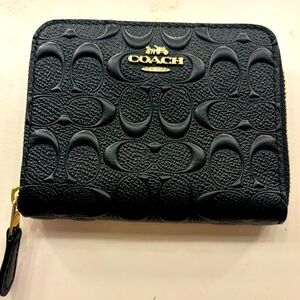 Coach zip around wallet